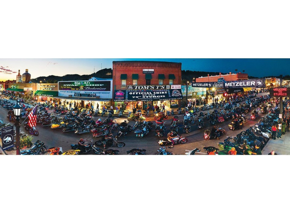 MASTERPIECES Panoramatické puzzle Sturgis, South Dakota 1000 dílků