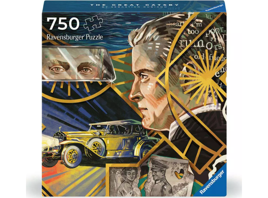 RAVENSBURGER Čtvercové puzzle Art & Soul: Velký Gatsby 750 dílků