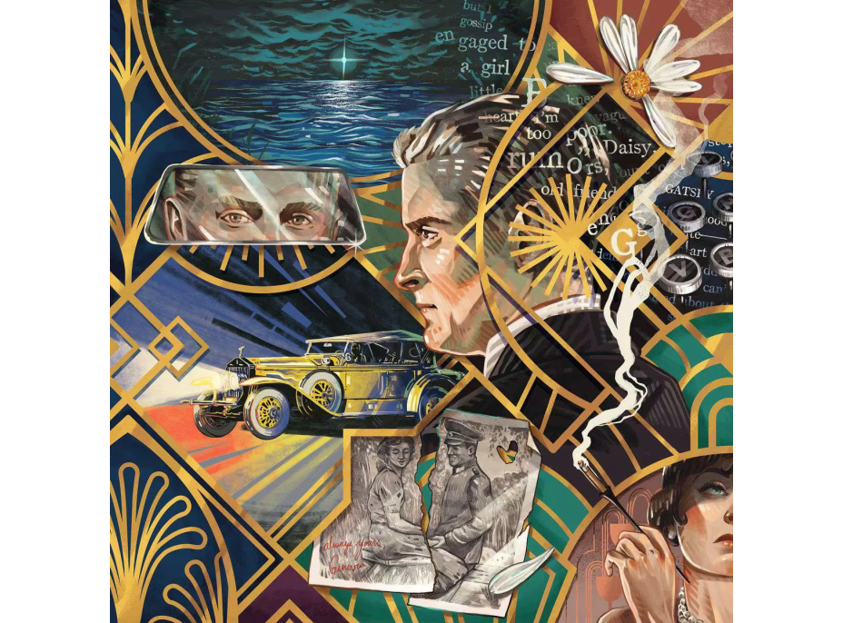 RAVENSBURGER Čtvercové puzzle Art & Soul: Velký Gatsby 750 dílků