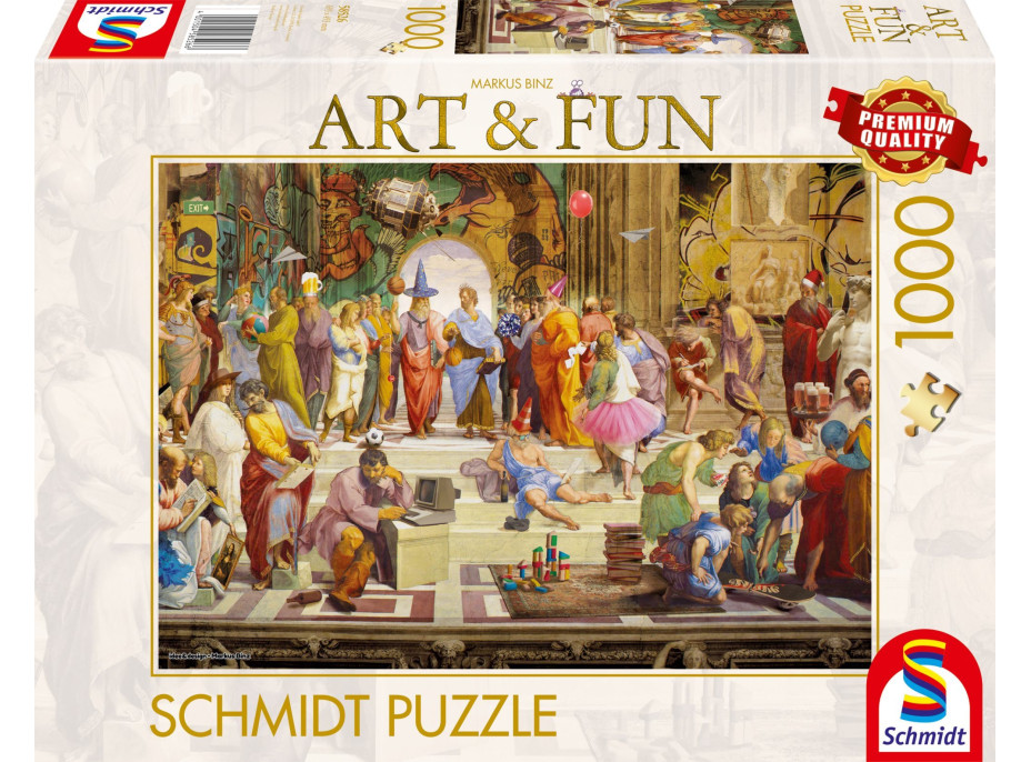 SCHMIDT Puzzle Art&Fun: Aténská škola 2024, 1000 dílků