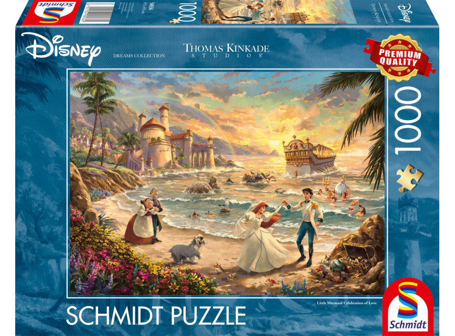 SCHMIDT Puzzle Disney: Malá mořská víla - Oslava lásky 1000 dílků