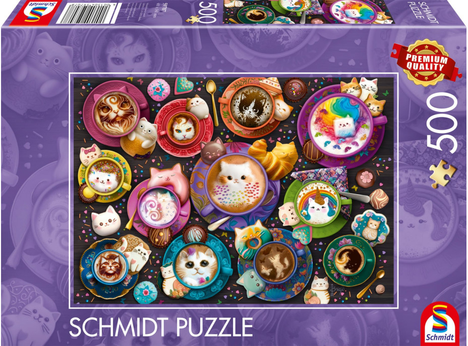 SCHMIDT Puzzle Kávová koťátka 500 dílků