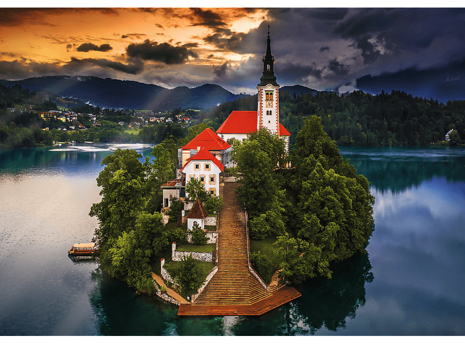 TREFL Puzzle Premium Plus Photo Odyssey: Bledské jezero 1000 dílků