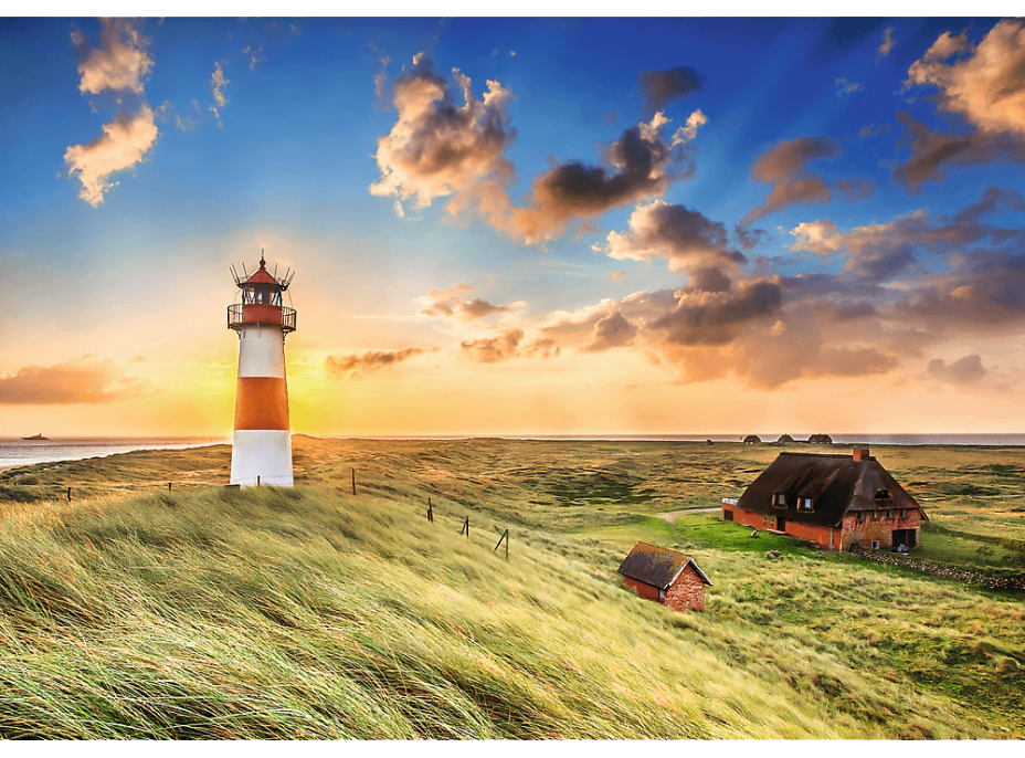 TREFL Puzzle Premium Plus Photo Odyssey: Maják Ost na ostrově Sylt 1000 dílků