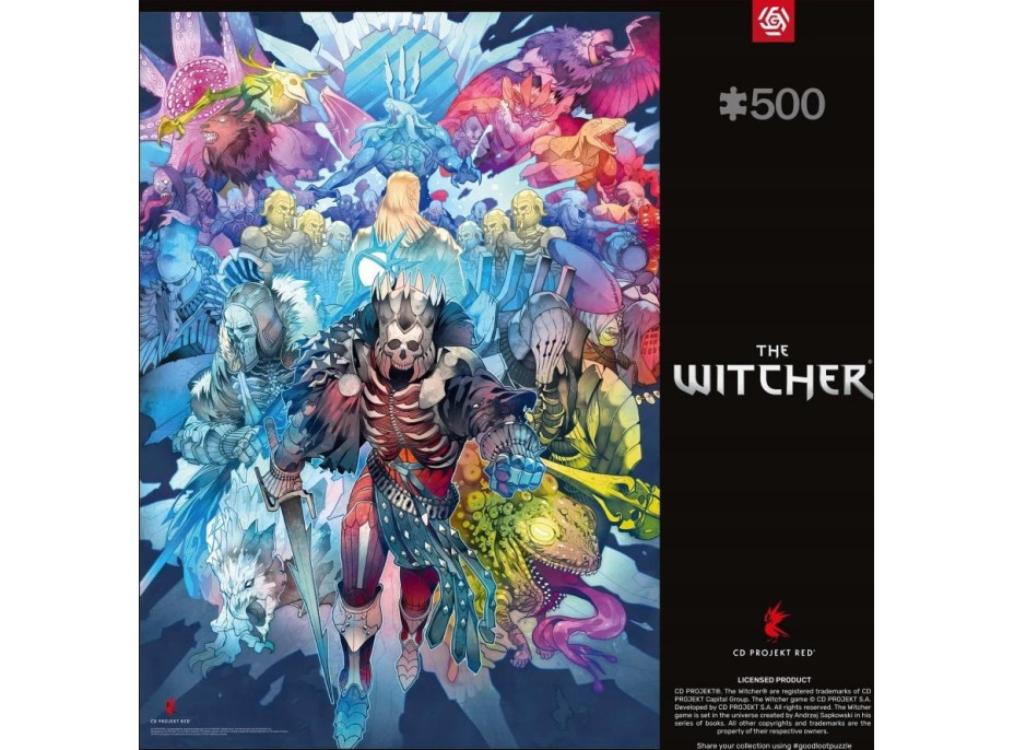 GOOD LOOT Puzzle The Witcher: Frakce monster 500 dílků