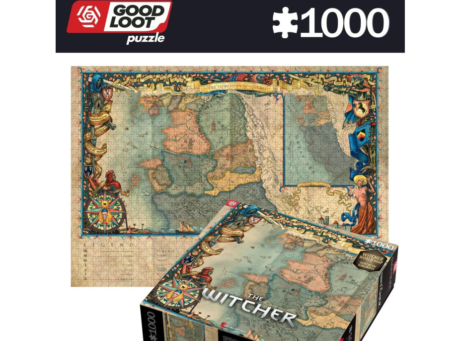 GOOD LOOT Puzzle The Witcher: Severní králoství 1000 dílků