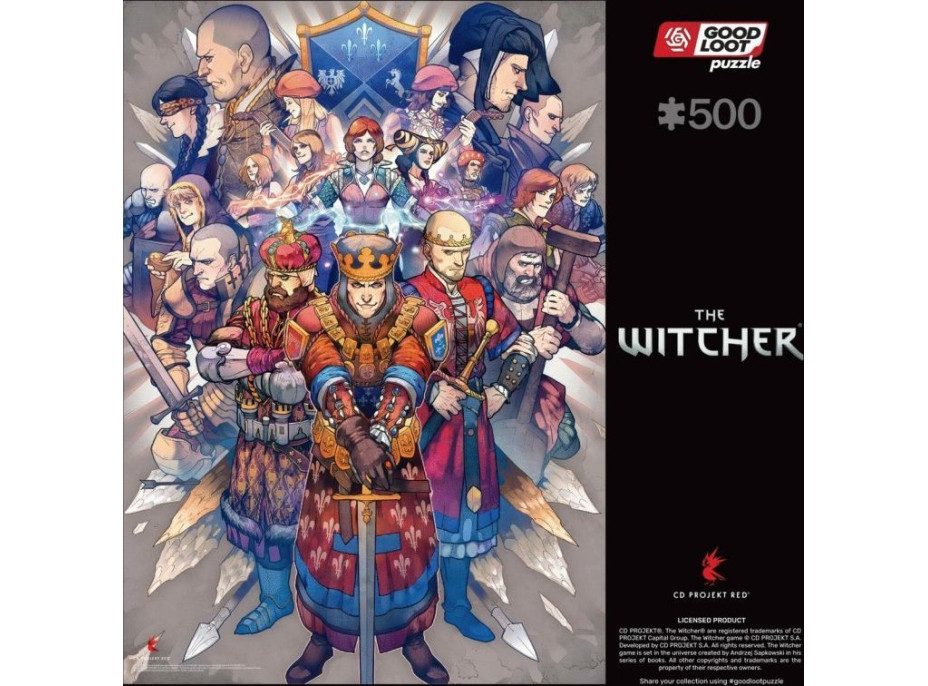 GOOD LOOT Puzzle The Witcher: Severní říše 500 dílků