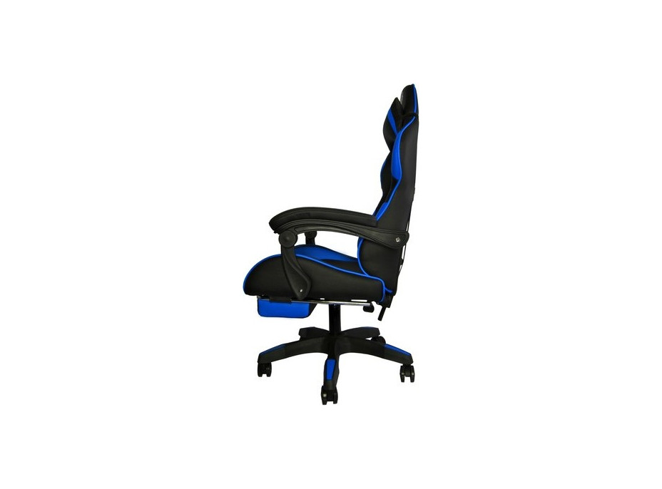Herní židle DUNMOON - černá/modrá