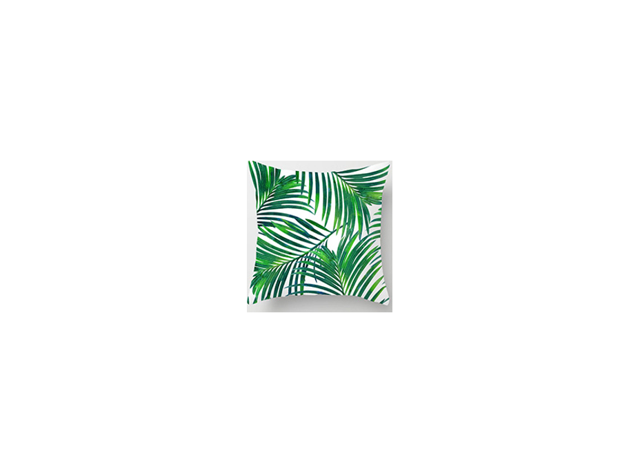 Voděodolný povlak na polštář BOTANIC Palmy 45x45 cm - zelený