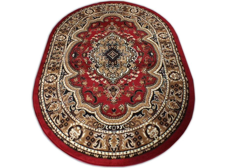 Kusový oválný koberec ALPHA dubai - červený