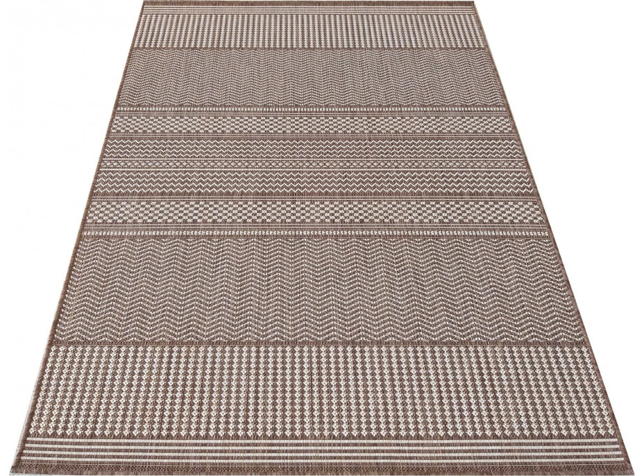 Oboustranný koberec NEEDLE Dekor - hnědý