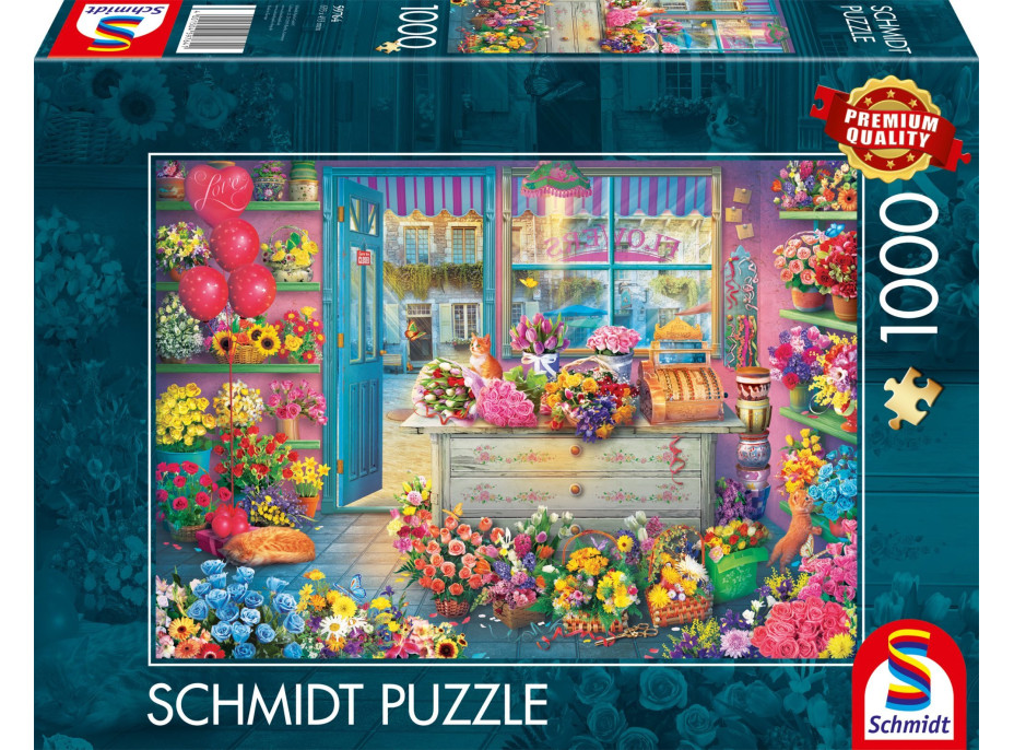 SCHMIDT Puzzle Barevné květinářství 1000 dílků