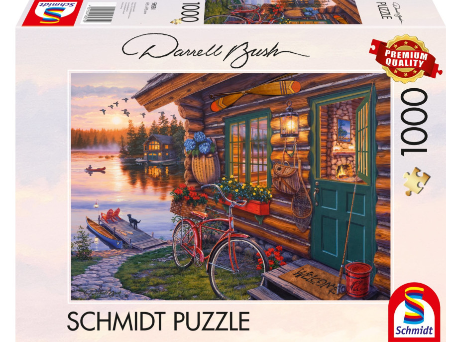 SCHMIDT Puzzle Chata u jezera 1000 dílků