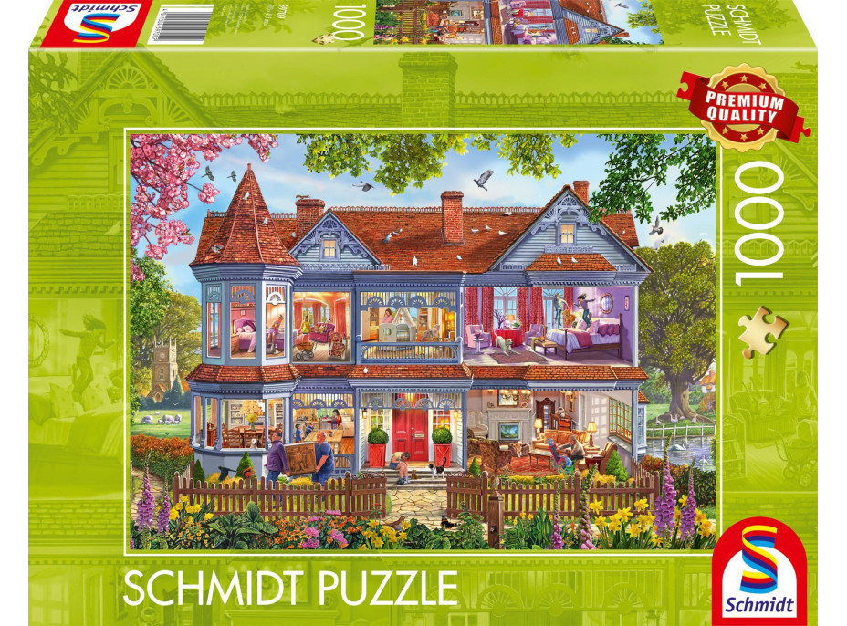 SCHMIDT Puzzle Dům na jaře 1000 dílků