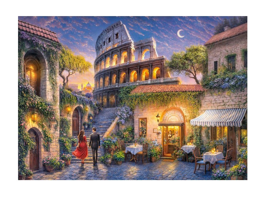 CHERRY PAZZI Puzzle Romantický Řím 1000 dílků