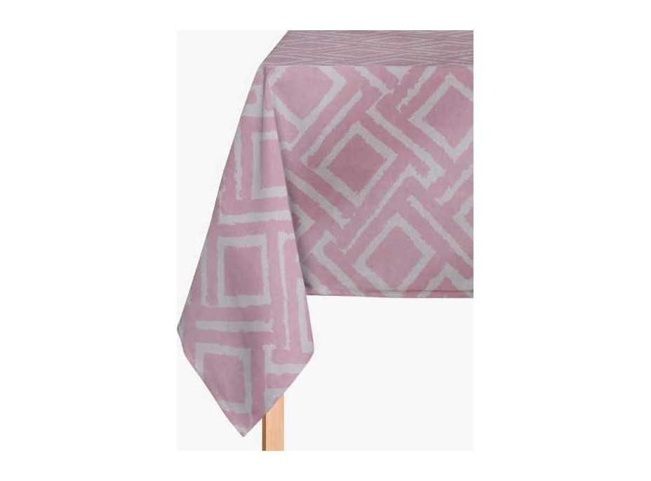 Dekorační bavlněný ubrus JANE Premium 85x85 cm - růžový