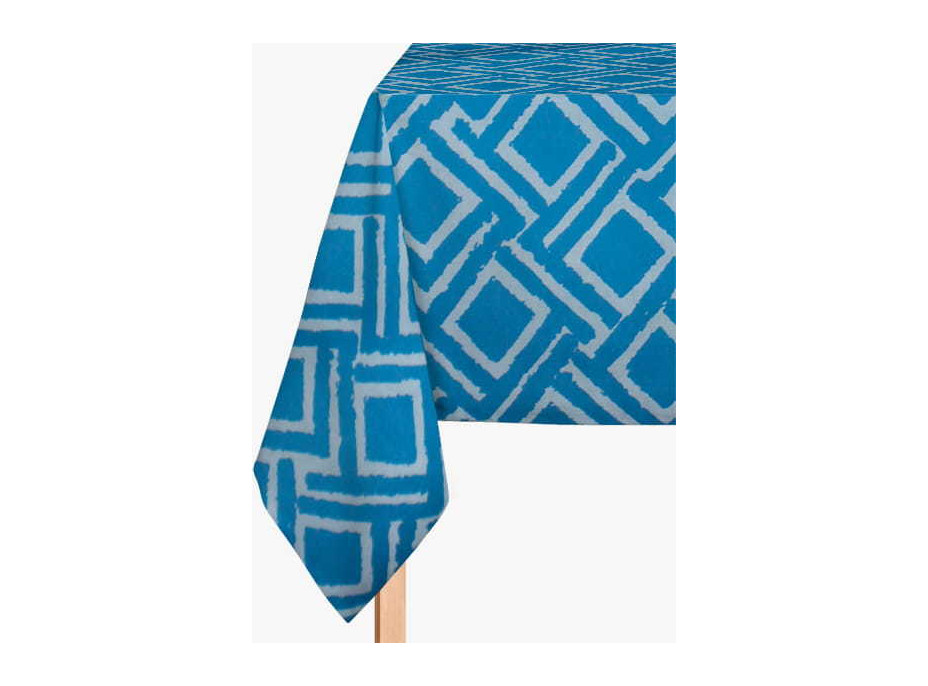Dekorační bavlněný ubrus JANE Premium 85x85 cm - modrý