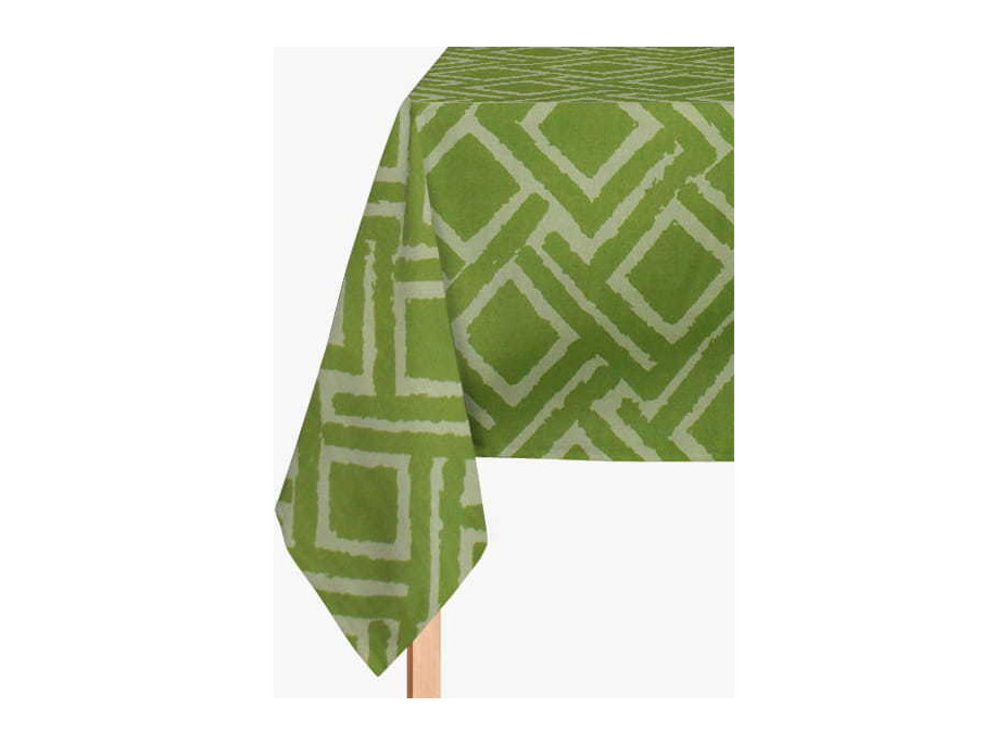 Dekorační bavlněný ubrus JANE Premium 85x85 cm - zelený
