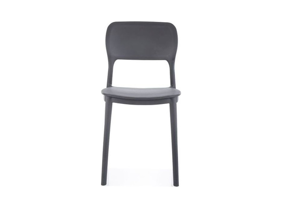 Jídelní plastová židle TIMO - šedá