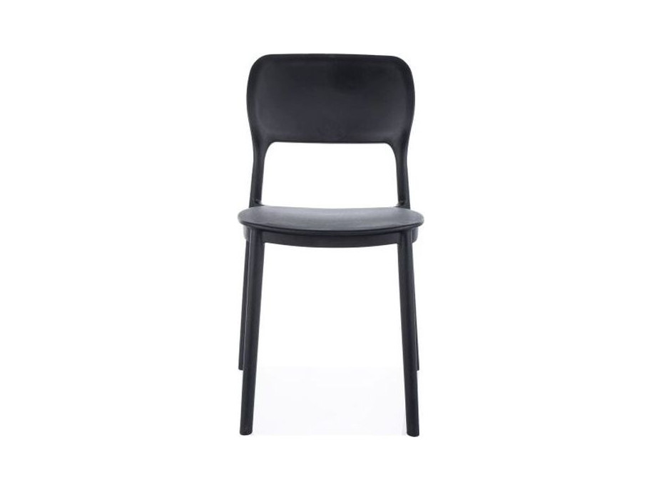 Jídelní plastová židle TIMO - černá