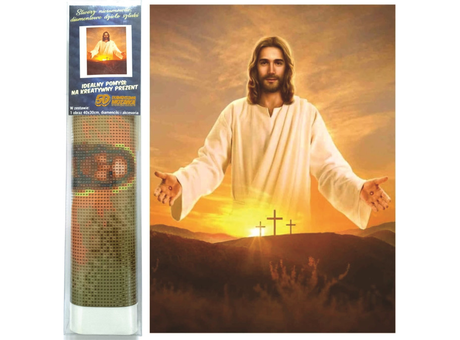 Norimpex Diamantové malování Ježíš 30x40 cm