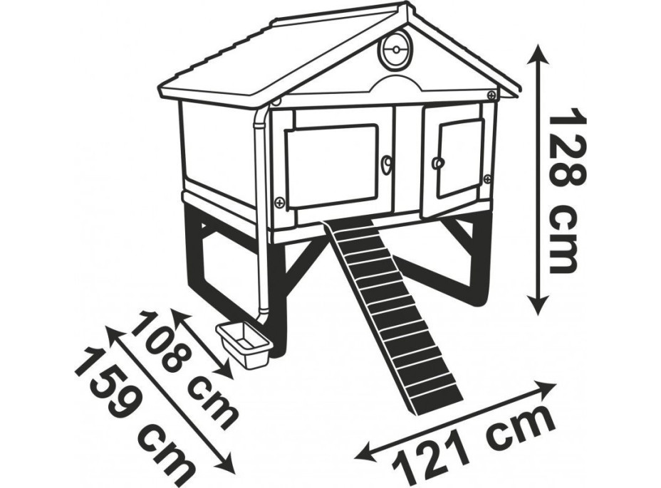 SMOBY Kurník pro slepice Cluck Cluck Cottage - béžový