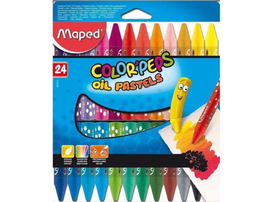 MAPED Trojhranné olejové pastely Color'Peps 24 ks