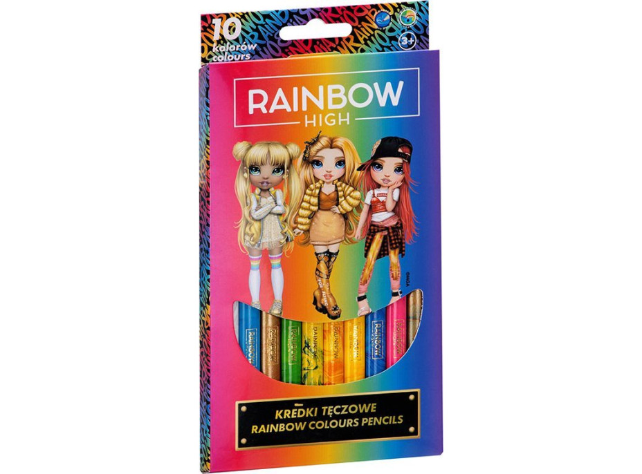 ASTRA Pastelky Rainbow High JUMBO duhové 10 ks