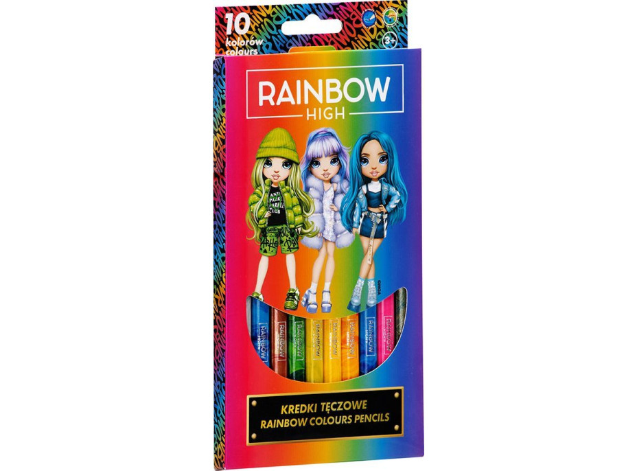 ASTRA Pastelky Rainbow High JUMBO duhové 10 ks