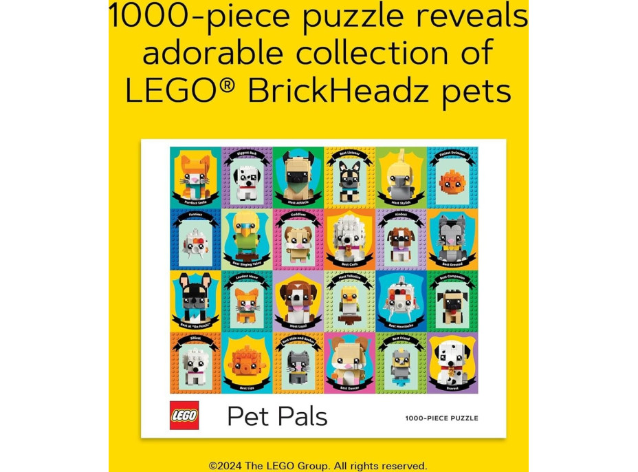 CHRONICLE BOOKS Puzzle LEGO® Zvířecí kamarádi 1000 dílků