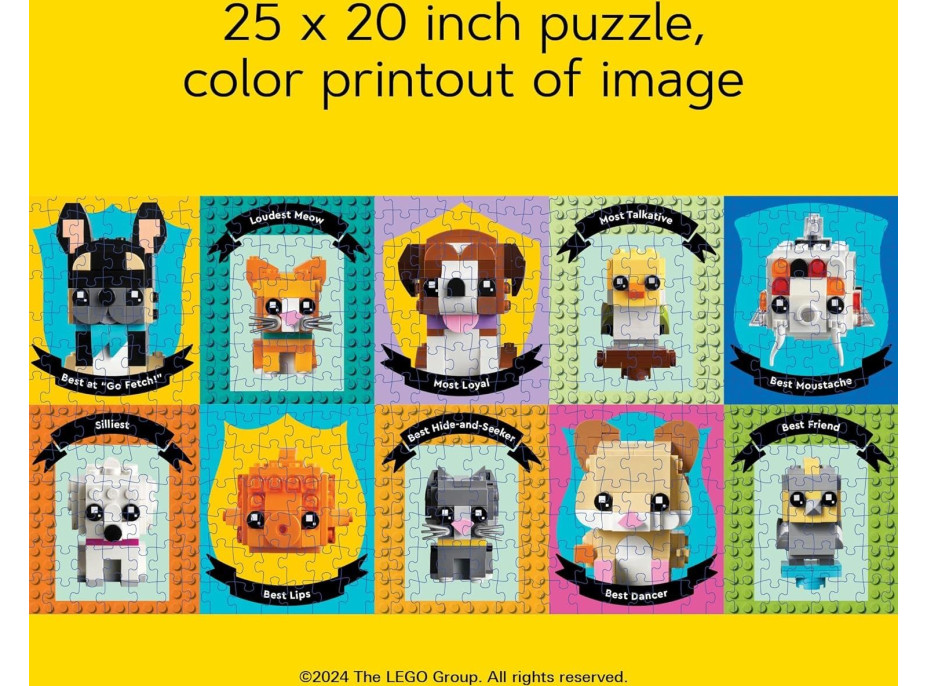 CHRONICLE BOOKS Puzzle LEGO® Zvířecí kamarádi 1000 dílků