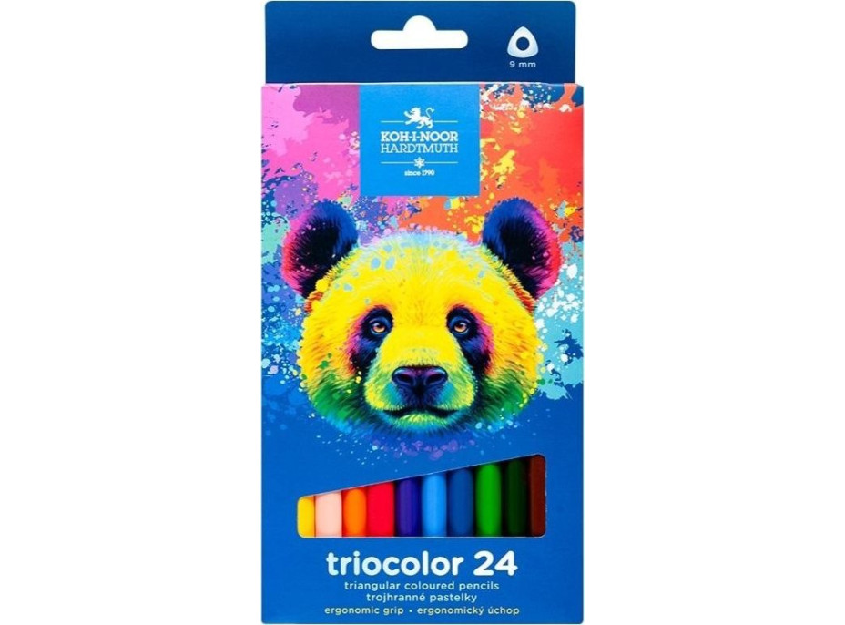 KOH-I-NOOR Trojhranné pastelky Triocolor 24 ks Medvěd