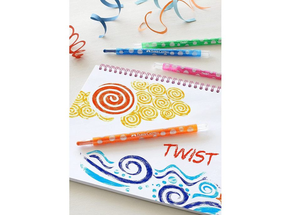 Faber-Castell Voskovky Twist 12 barev