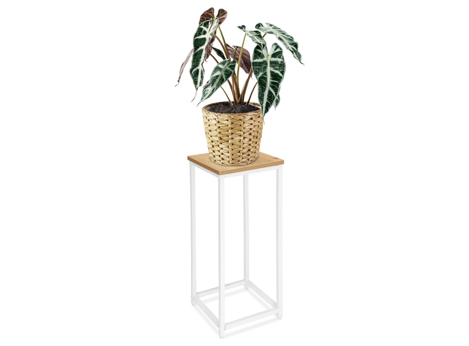 Stojan na květiny ARBEN 60 cm - dub craft/bílý