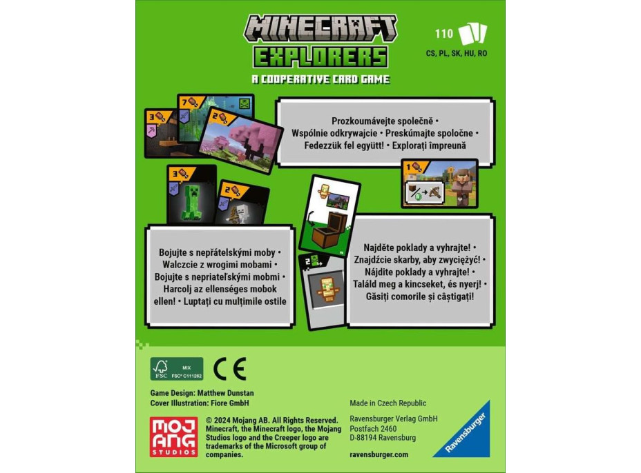 RAVENSBURGER Karetní hra Minecraft Explorers