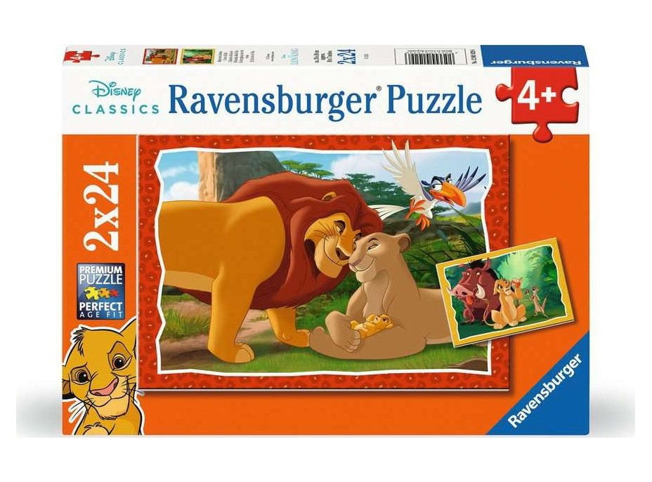 RAVENSBURGER Puzzle Disney: Lví král 2x24 dílků