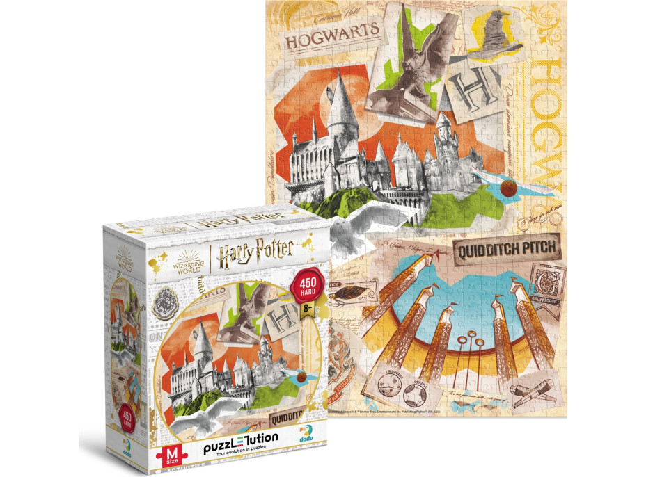 DODO Puzzle Harry Potter: Škola čar a kouzel v Bradavicích 450 dílků