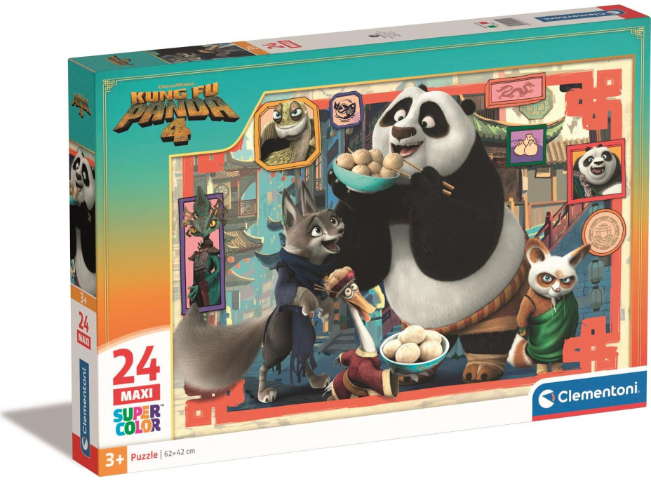 CLEMENTONI Puzzle Kung Fu Panda MAXI 24 dílků