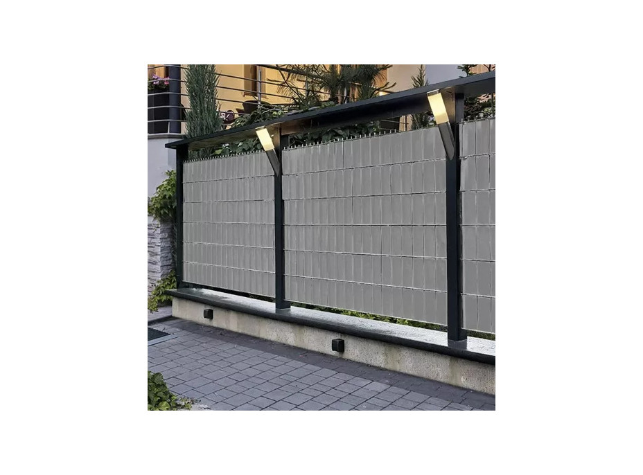 Stínící páska na plot 19 cm x 35 m - 450g/m2 - šedá