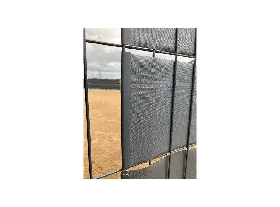 Stínící páska na plot 19 cm x 35 m - 450g/m2 - antracit