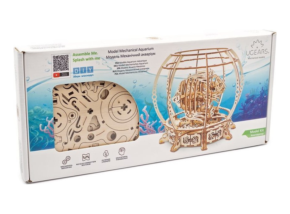 UGEARS 3D puzzle Akvárium 325 dílků