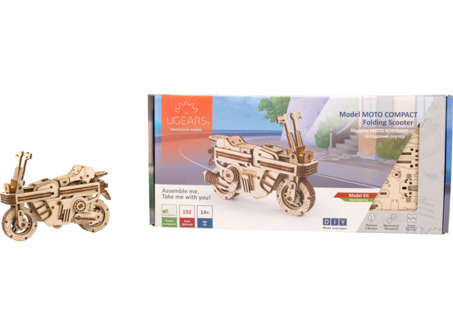 UGEARS 3D puzzle Folding Scooter 192 dílků