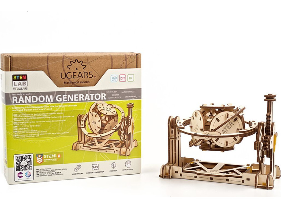UGEARS 3D puzzle Náhodný generátor 160 dílků