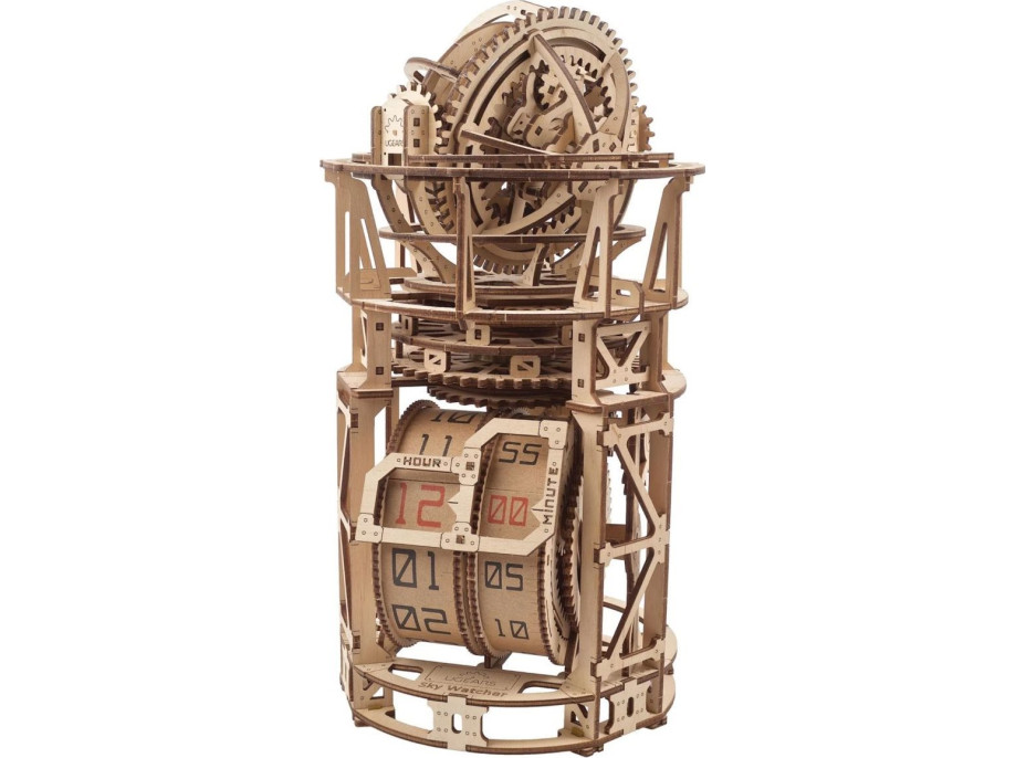 UGEARS 3D puzzle Sky Watcher Tourbillon Table Clock 338 dílků