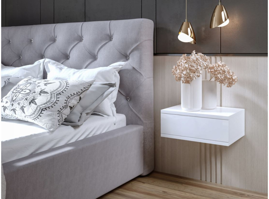 Noční stolek LOFT - bílý
