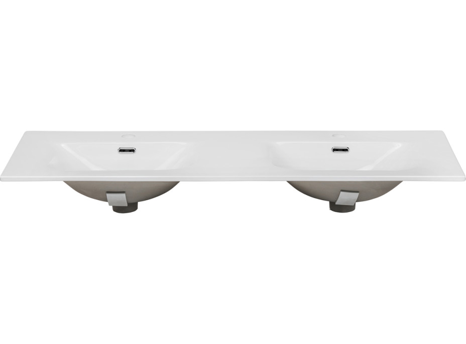 Keramické umyvadlo SKY Double 121 cm - bílé