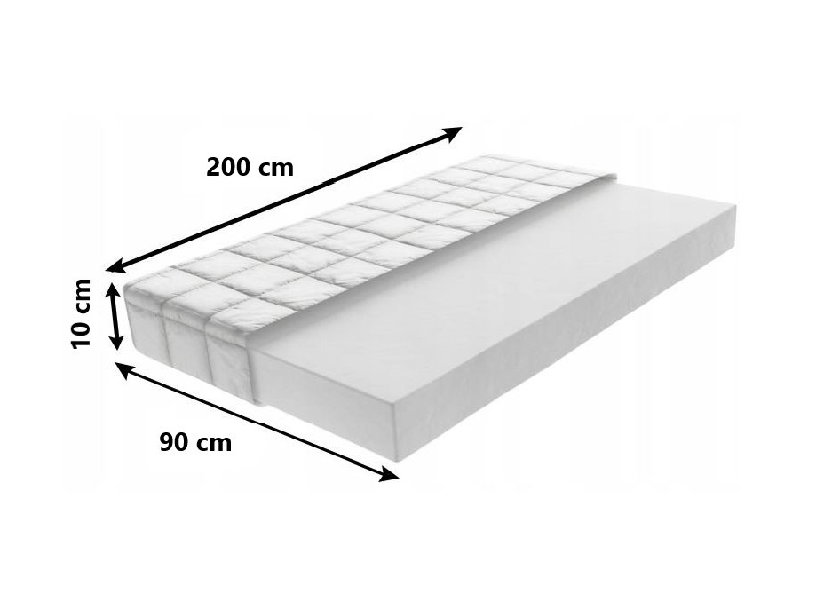 Dětská pěnová matrace MAX RELAX COMFORT 200x90x10 cm