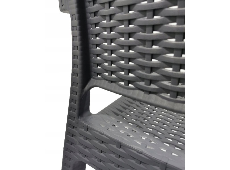 Zahradní plastová židle NATRAY - antracit