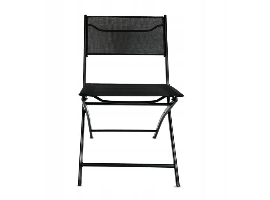 Balkonová skládací židle LOBOS - černá