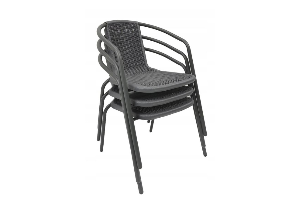 Zahradní židle LORETTO - šedá